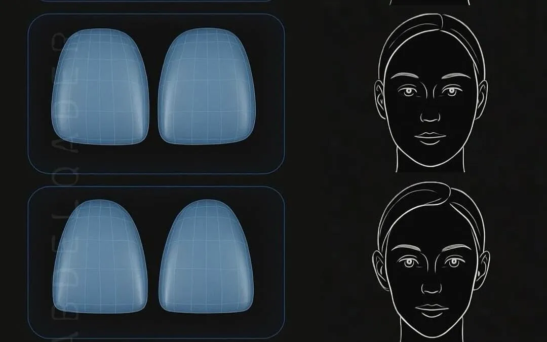 Facial shape and teeth shape