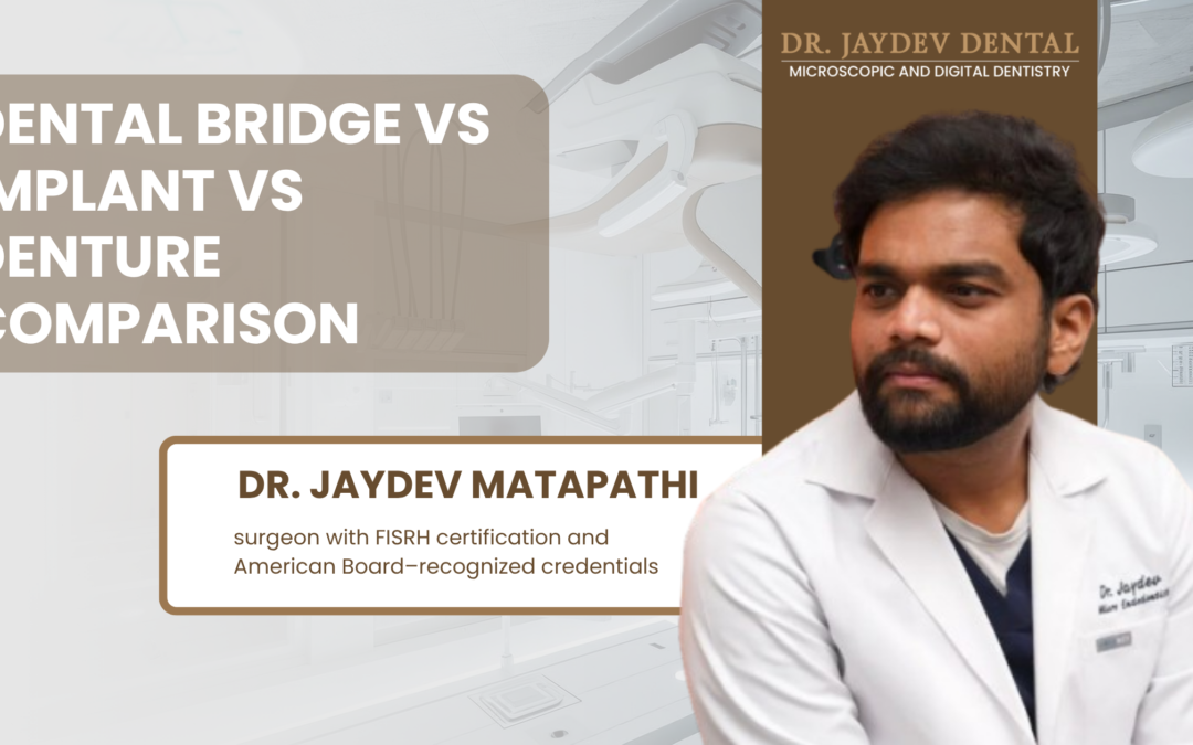 Dental Bridge vs Implant vs Denture Comparison