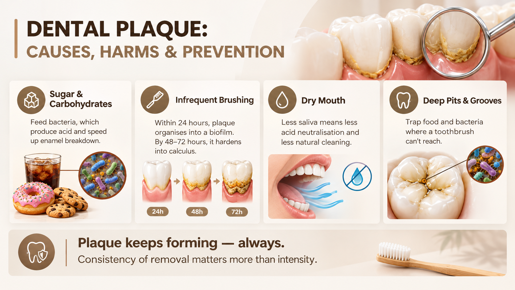 What Causes Dental Plaque and Why Does It Keep Forming | Jaydev Dental What Causes Dental Plaque and Why Does It Keep Forming